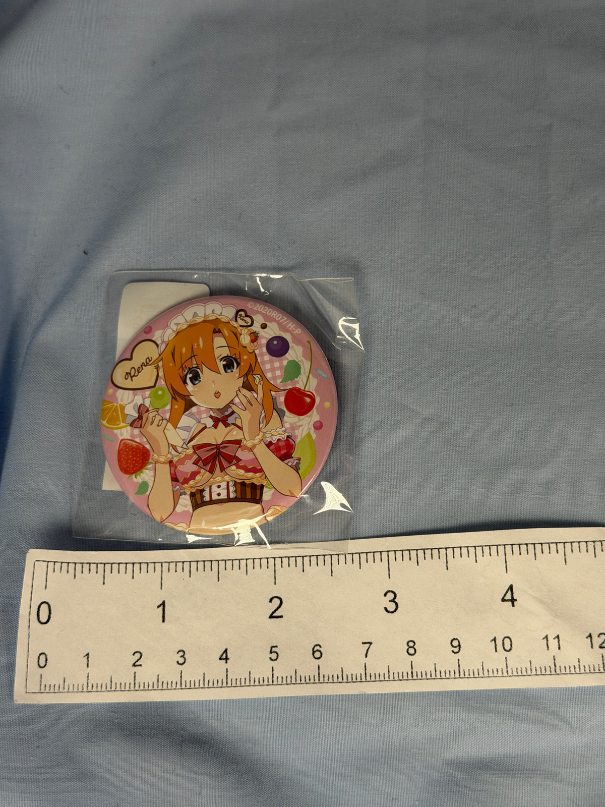 Rena Ryugu Badge Pin Higurashi When They Cry Moe Moe Café Lottery Prize G
