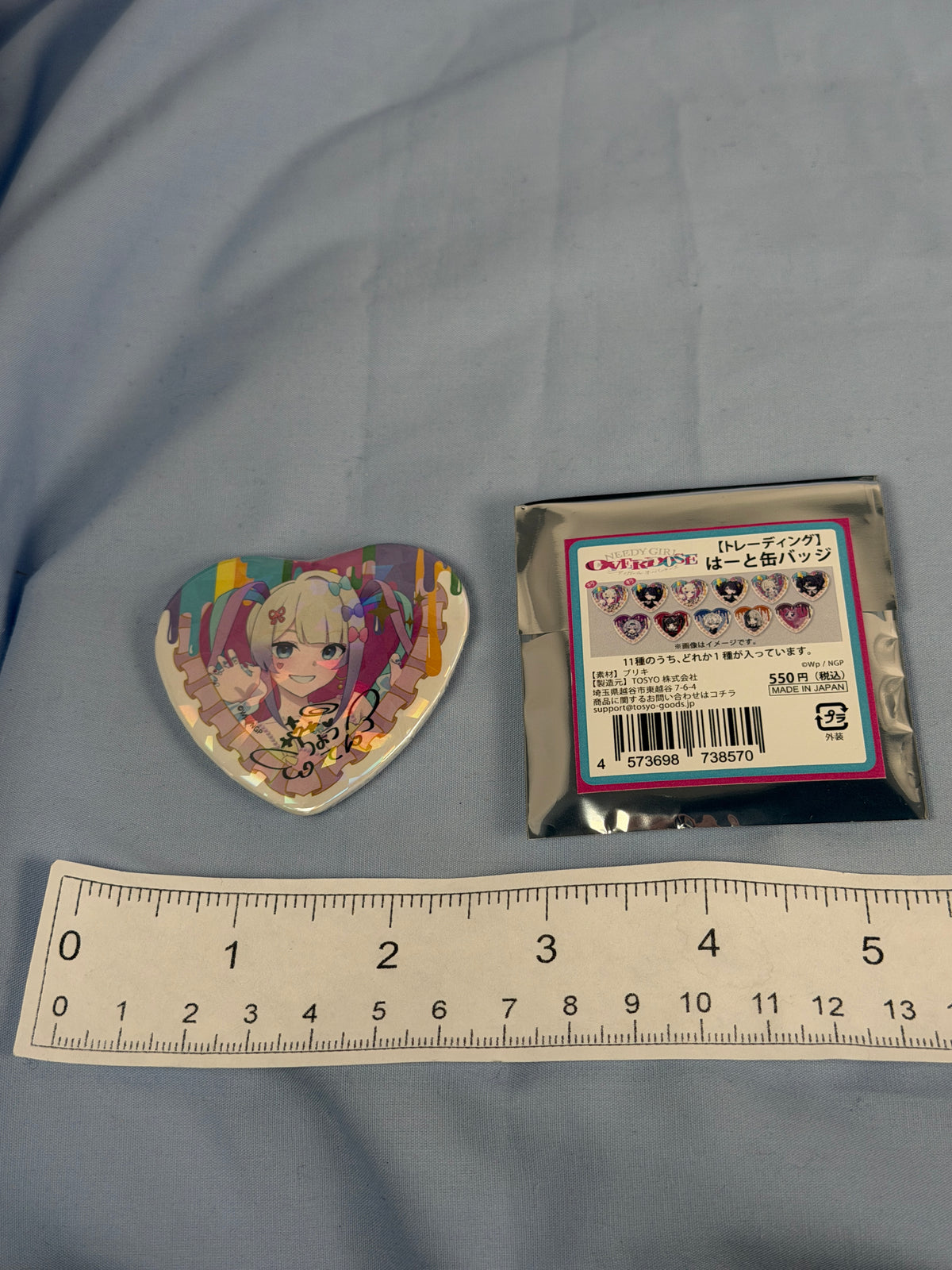 KAngel TV Anime Illustration Holo Badge Pin Needy Girl Overdose