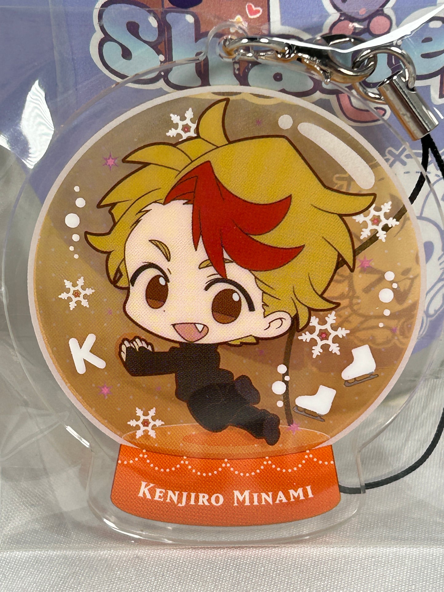 Kenjiro Minami Snowglobe Acrylic Keychain Yuri on Ice Chararium