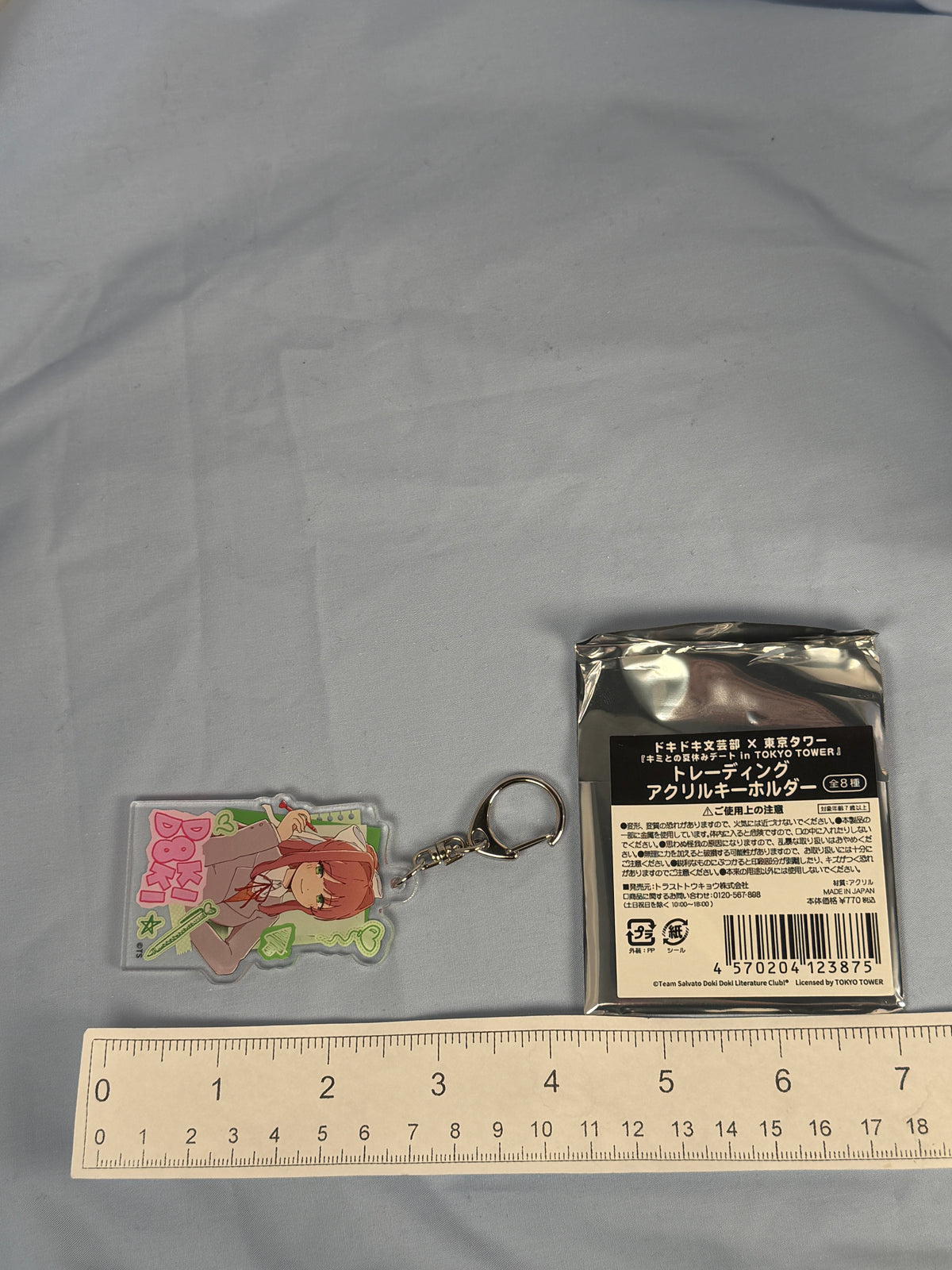 Monica Iyowa Art Acrylic Keychain Doki Doki Literature Club DDLC x Tokyo Tower