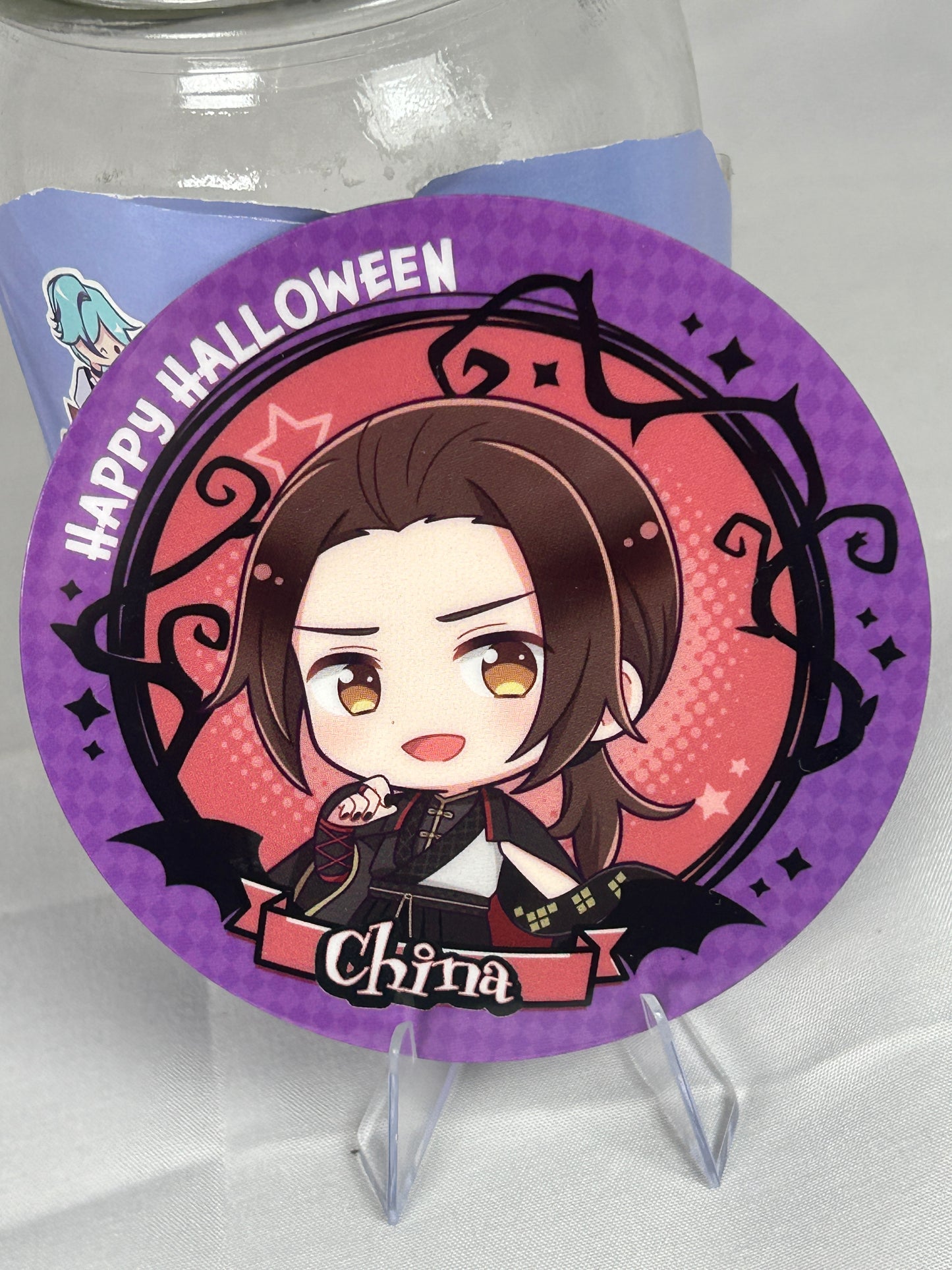 China Halloween Party Plastic Coaster Hetalia World Stars