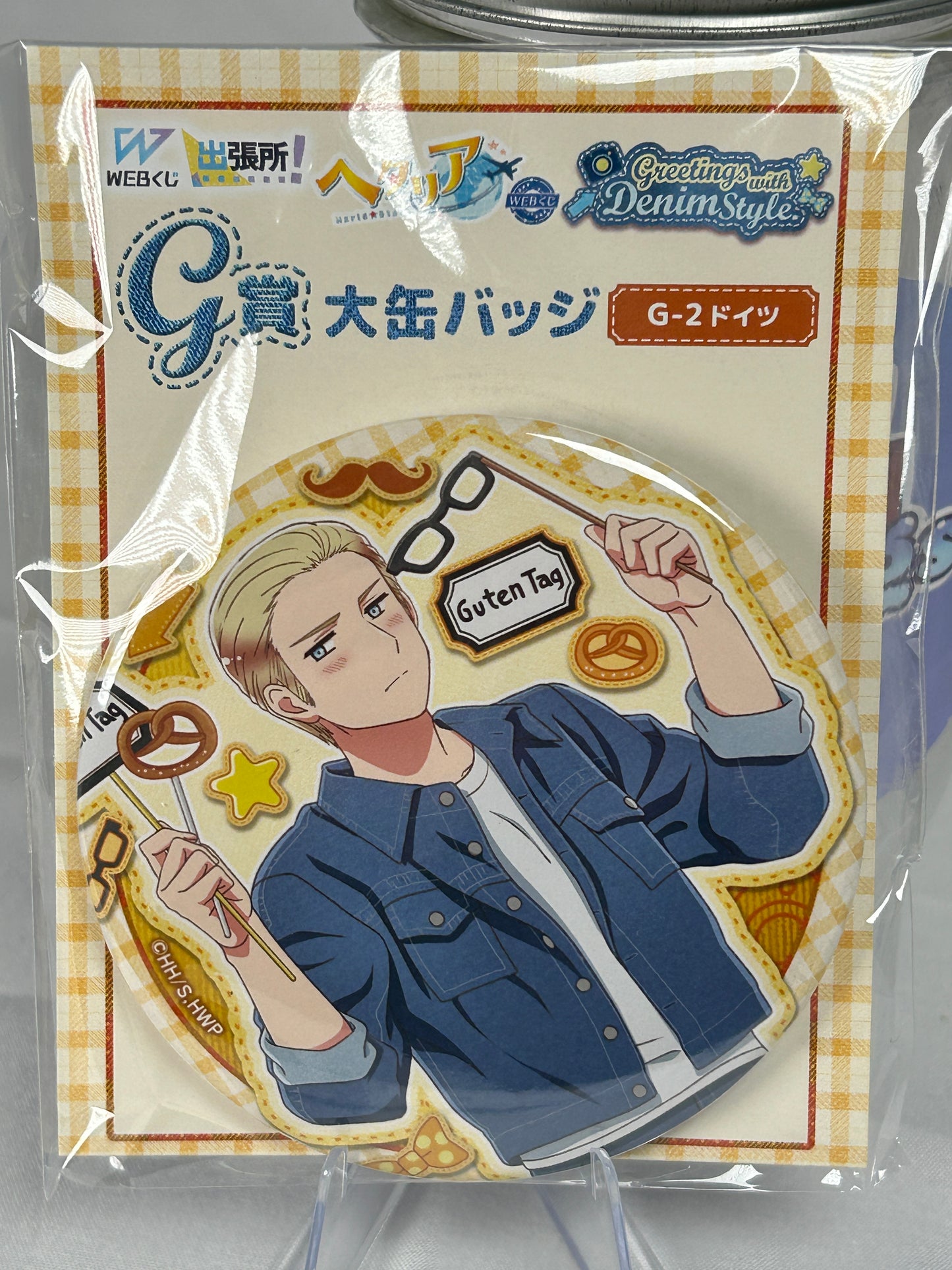 Germany Large Button Badge Greetings With Denim Hetalia World Stars WEB Lottery