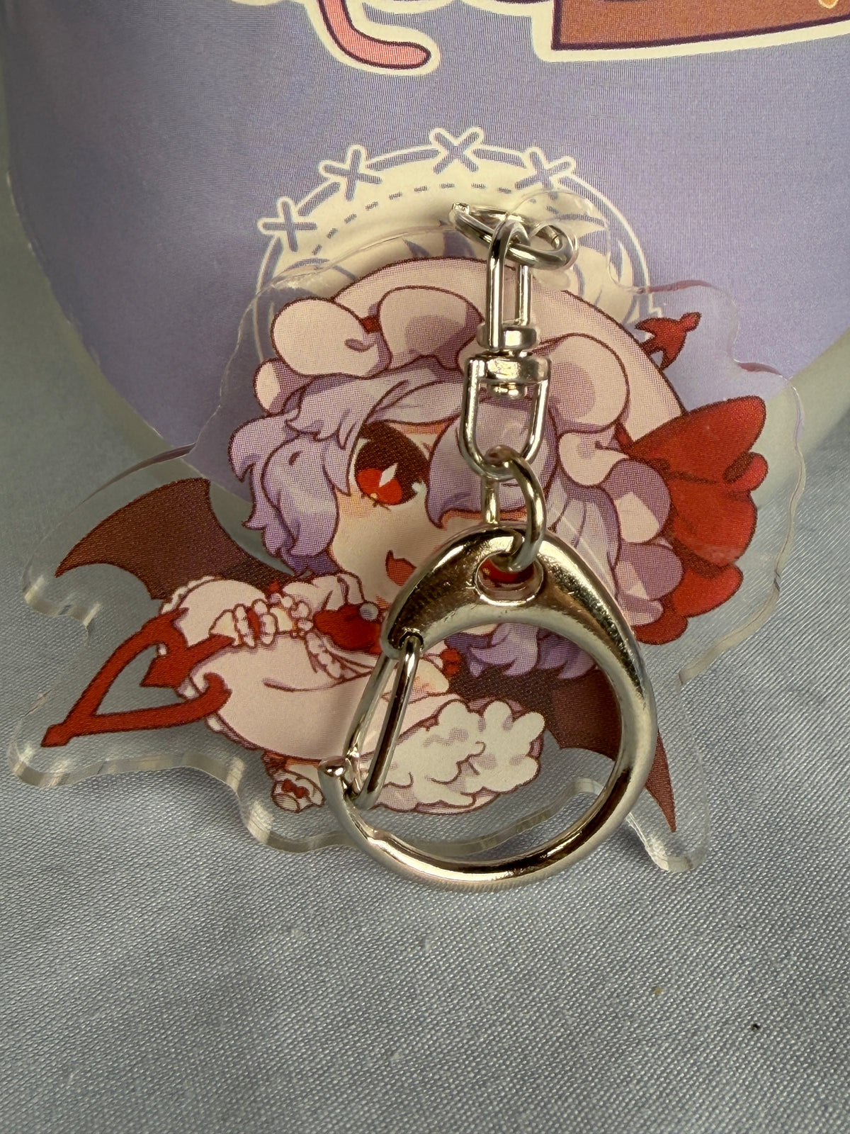 Remilia Scarlet Acrylic Keychain Touhou Project Ringoen Illustration