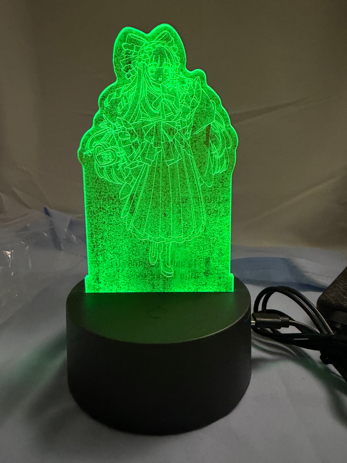 Retro Kimono KAngel LED Acrylic Glow Stand Needy Streamer Overload