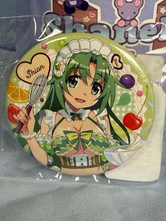 Shion Sonozaki Badge Pin Higurashi When They Cry Moe Café Lottery Prize G