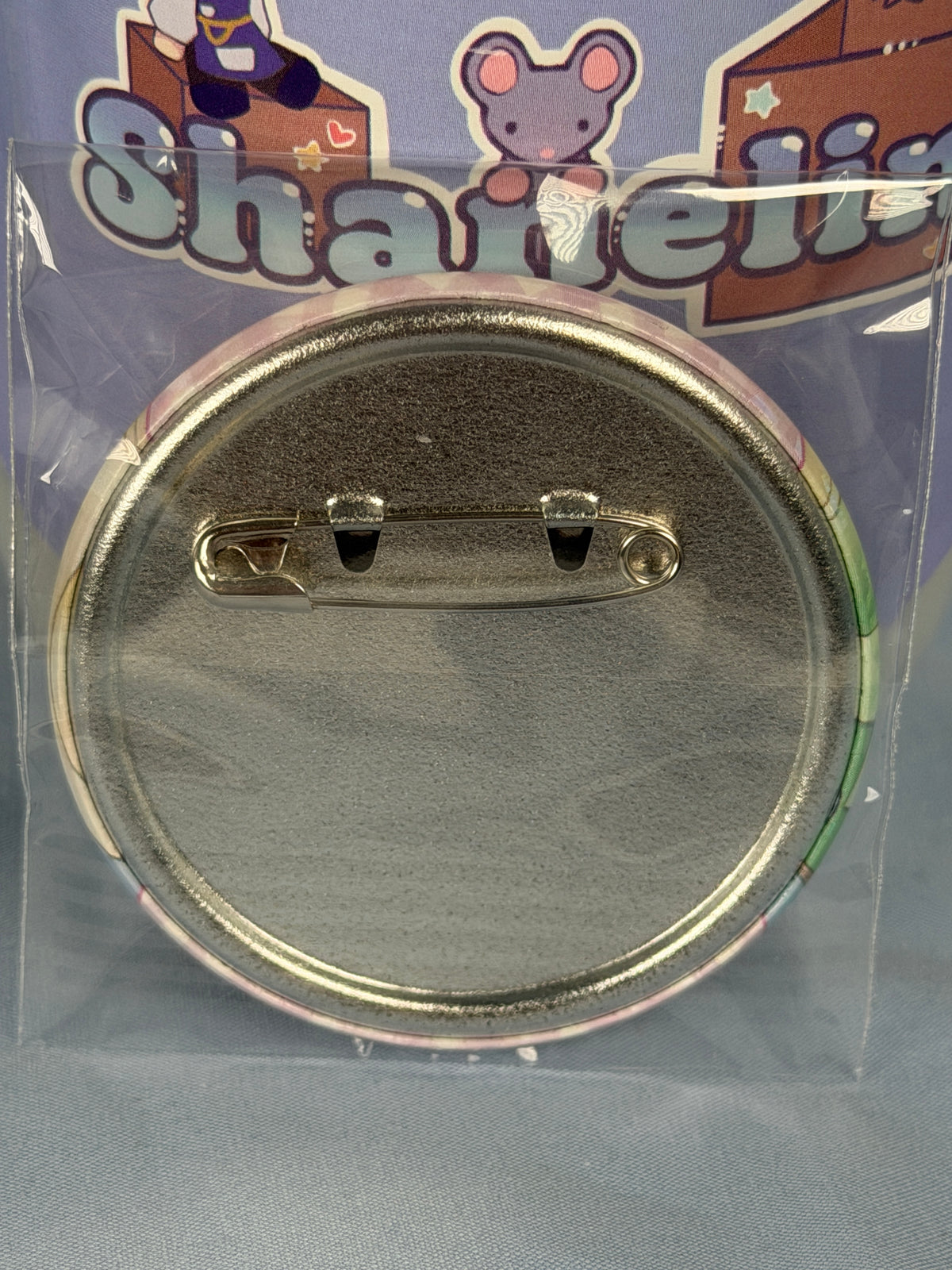 Miyuki Takara Blushing Hologram Badge Pin Lucky Star Anime Scene