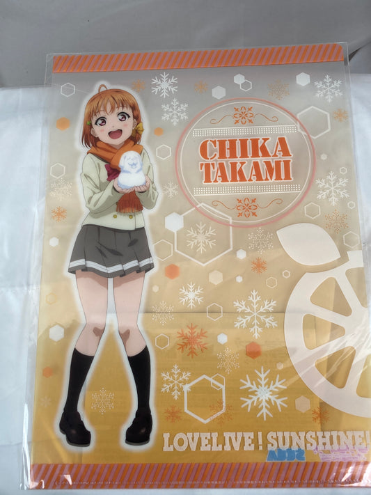 Chika Takami Winter Wear Clear File Love Live Sunshine The Movie