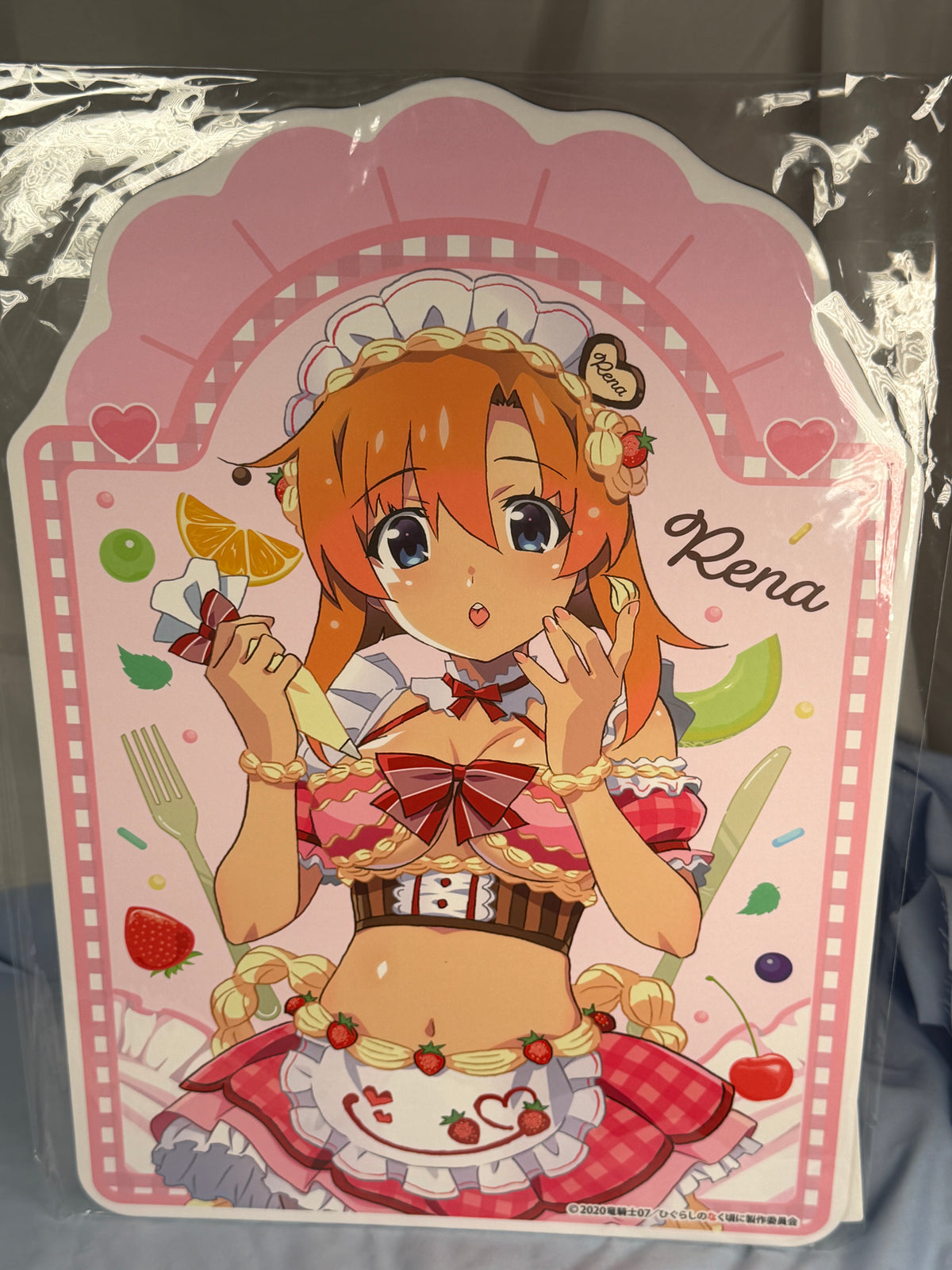 Rena Ryugu Display Board Higurashi When They Cry Moe Moe Café Lottery Prize B