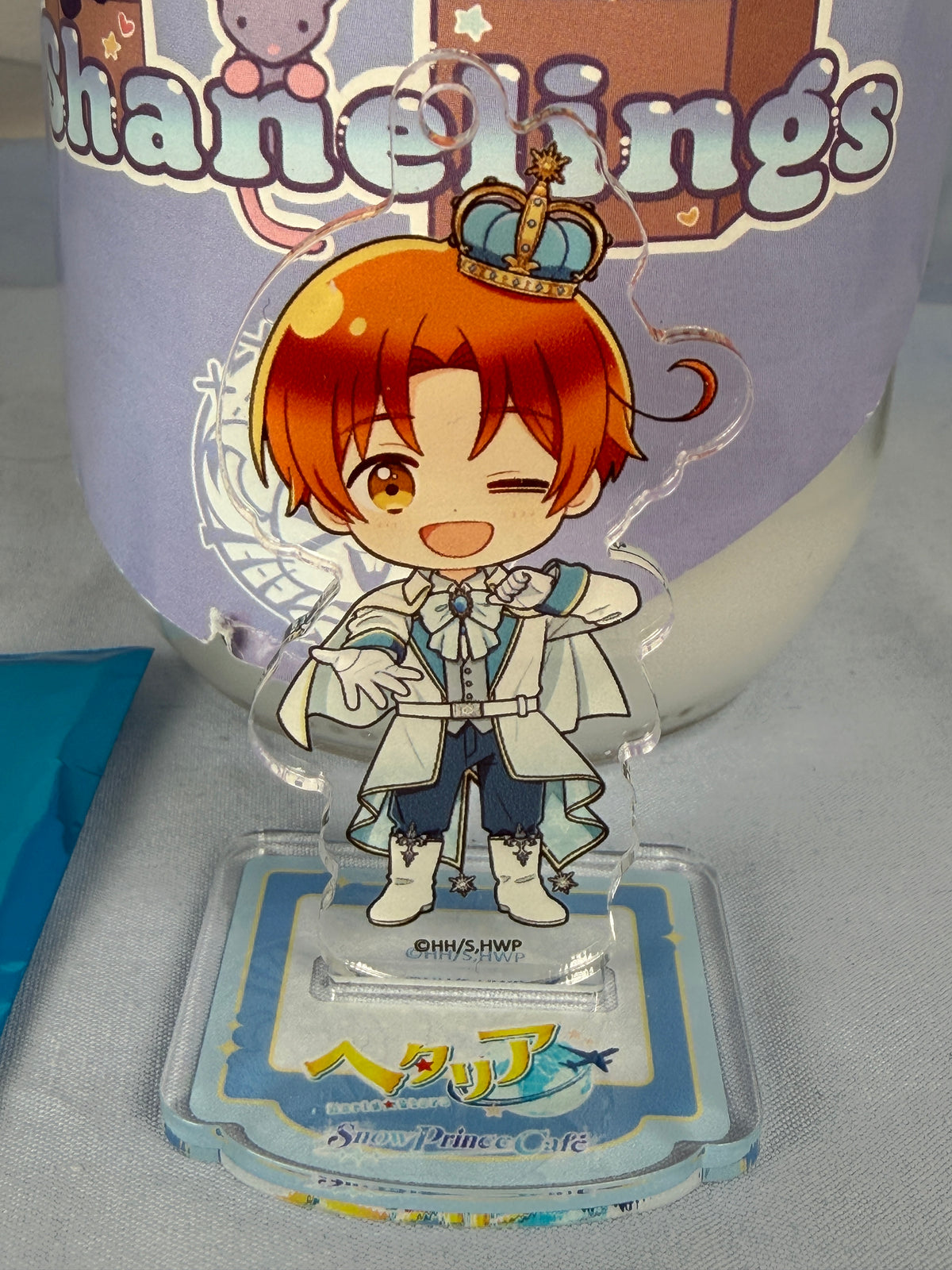 Italy Snow Prince Café Mini Acrylic Stand Hetalia World Stars Amo Café