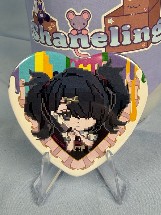 Ame-chan 8-bit Badge Pin Needy Girl Overdose
