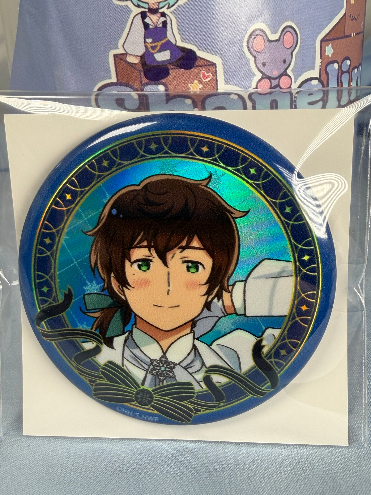 Spain Snow Prince Café Holographic Can Badge Pin Hetalia World Stars Amo Café