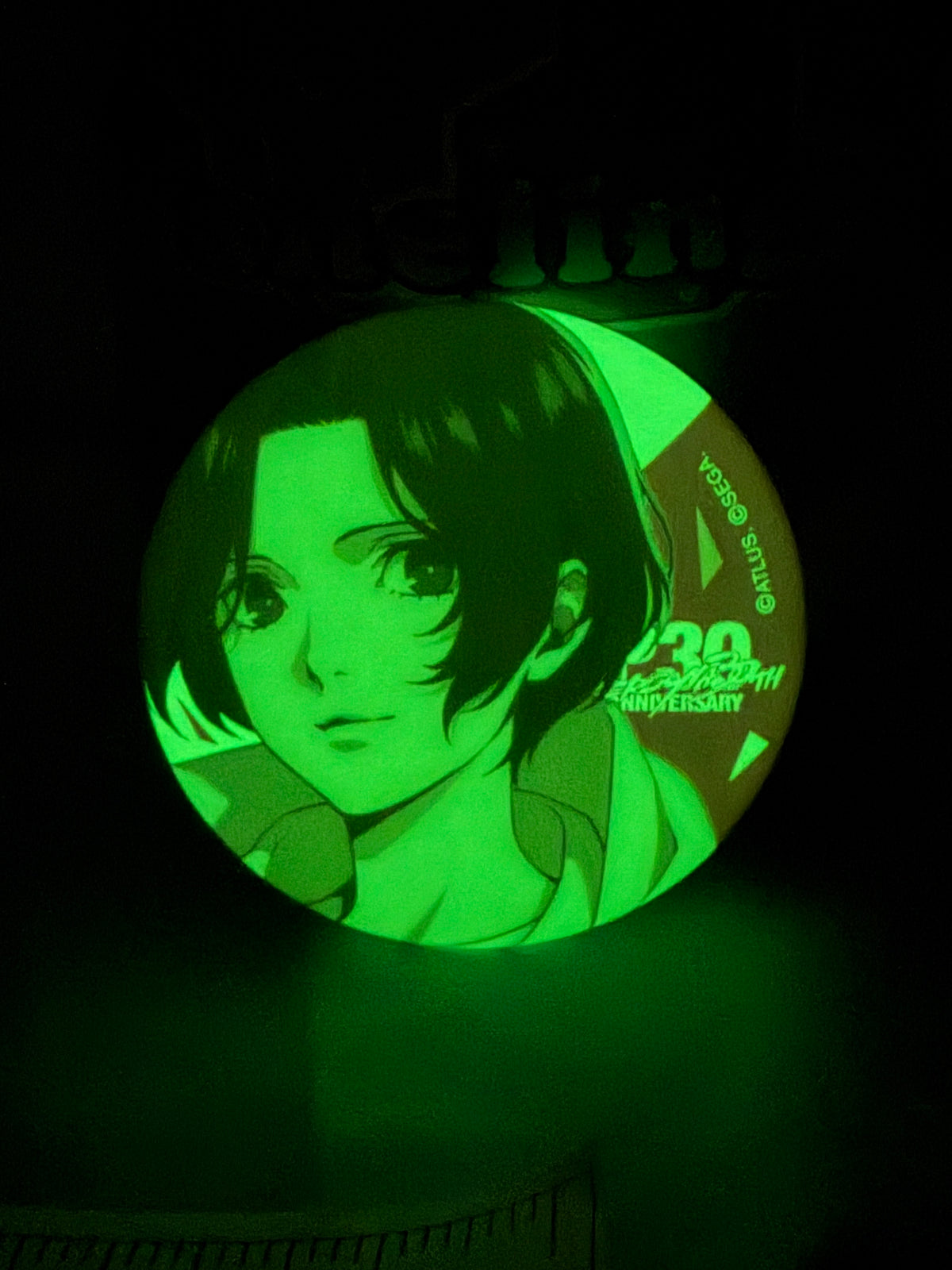 Nagisa Kamisiro Wonder Glow in Dark Badge Pin Persona 5 The Phantom X Harakado