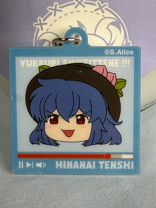 Tenshi Hinanawi Take it Easy! Acrylic Charm Keychain Vol 2 NIC Touhou Project