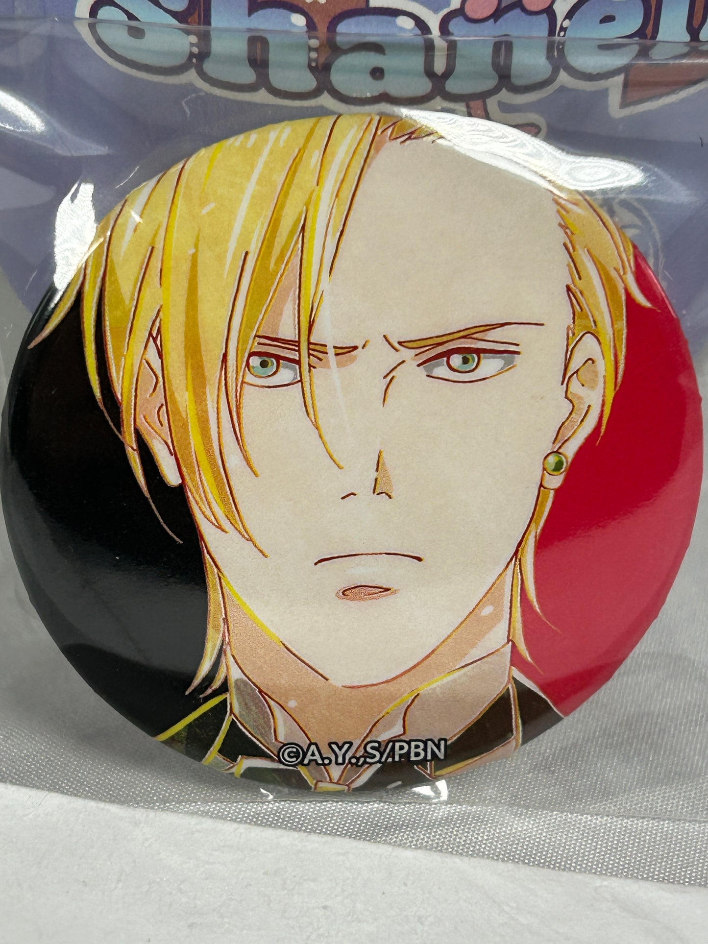 Ash Lynx Determined Can Badge Ani Art Banana Fish