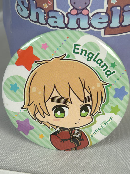 England Trading Button Badge Hetalia World Stars x Seria