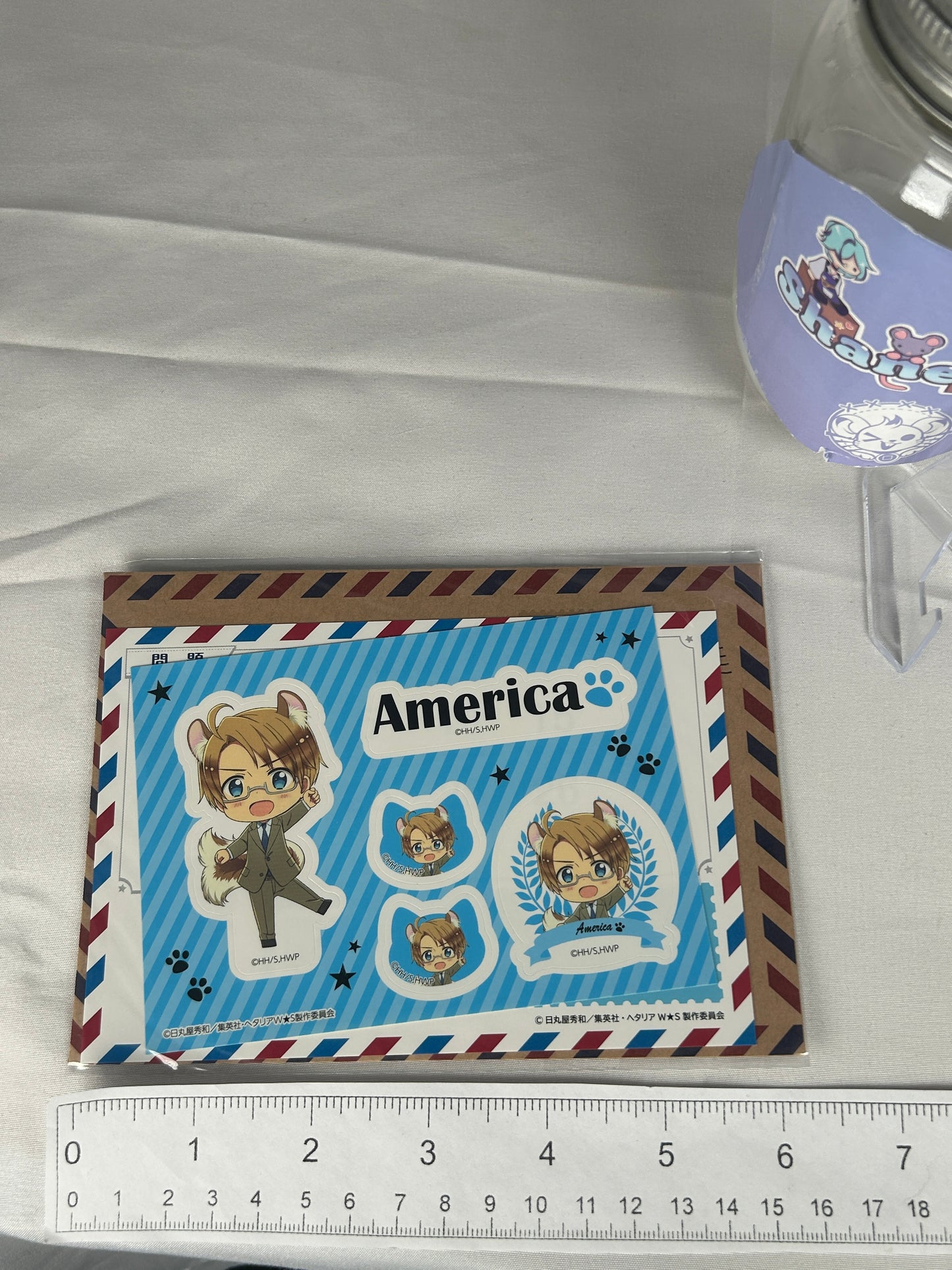 America Sticker Postcard Set Hetalia World Stars in Namjatown