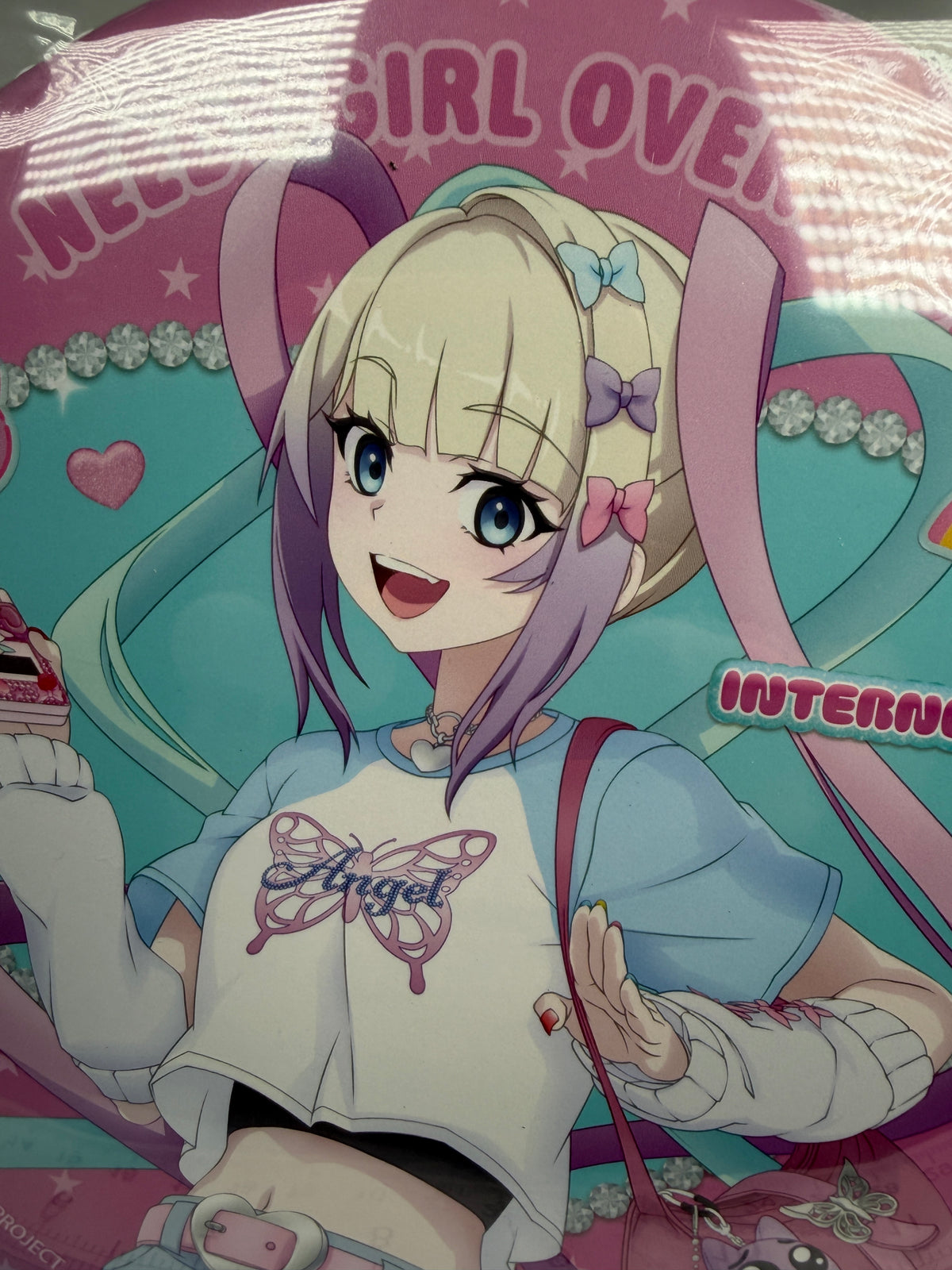 KAngel Y2K Outfit Large Can Badge Pin Needy Streamer Overload Arma Bianca
