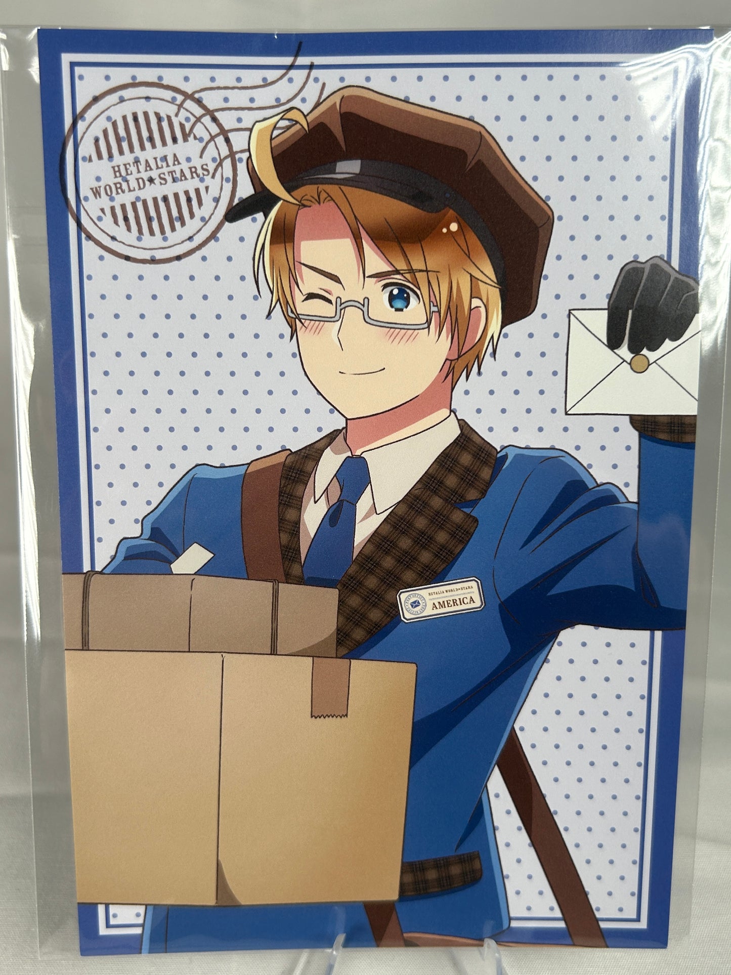 America Postman Postcard Hetalia World Stars