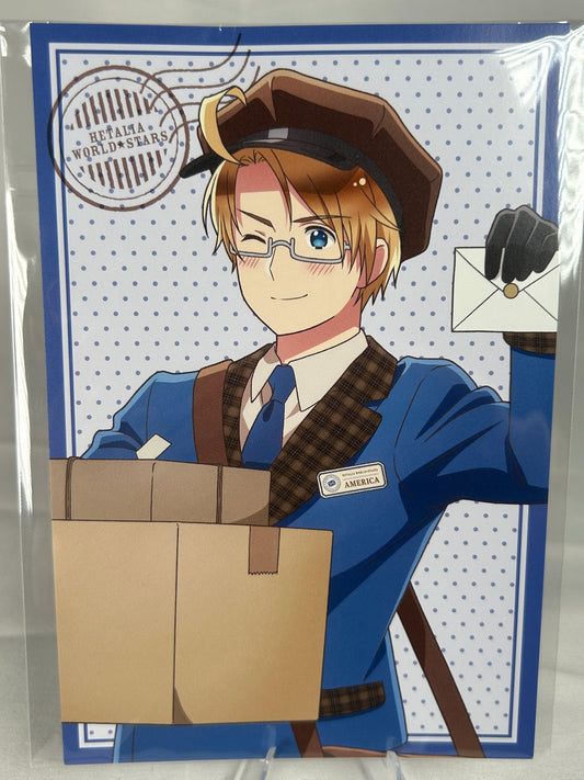 America Postman Postcard Hetalia World Stars