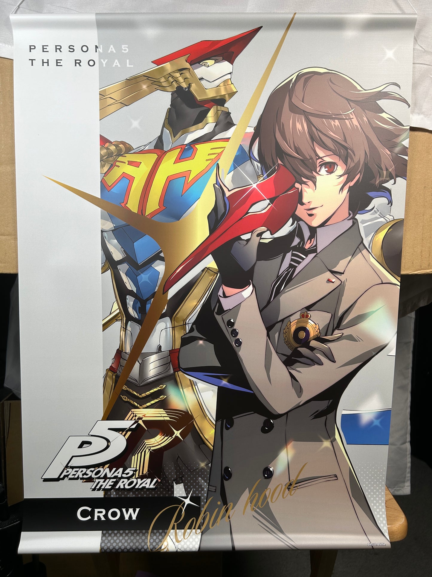 Akechi Goro Crow A2 Paper Tapestry Persona 5 Royal Amocafe