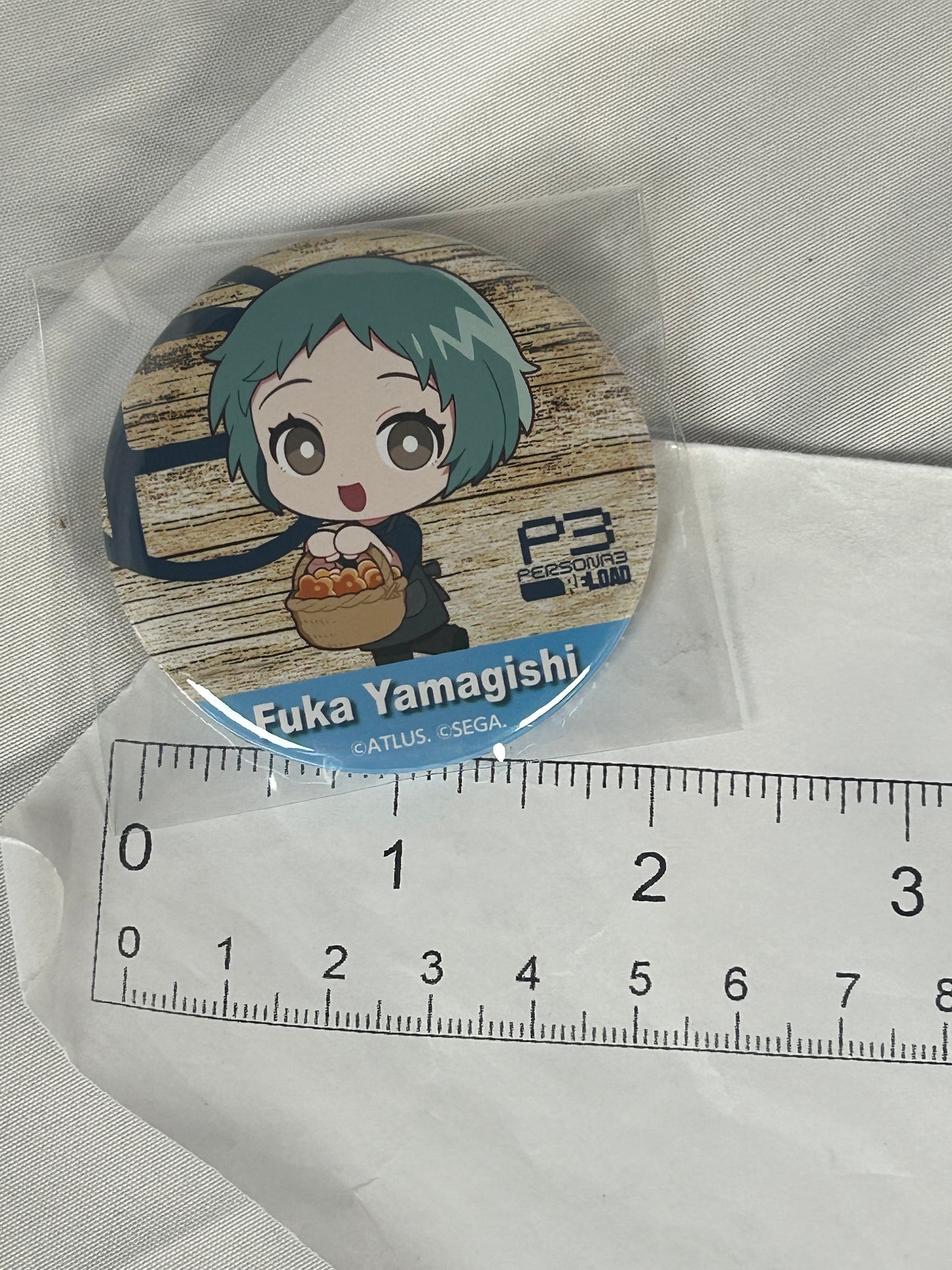 Fuuka Yamagishi Button Badge Persona 3 Reload Baker Café Collaboration