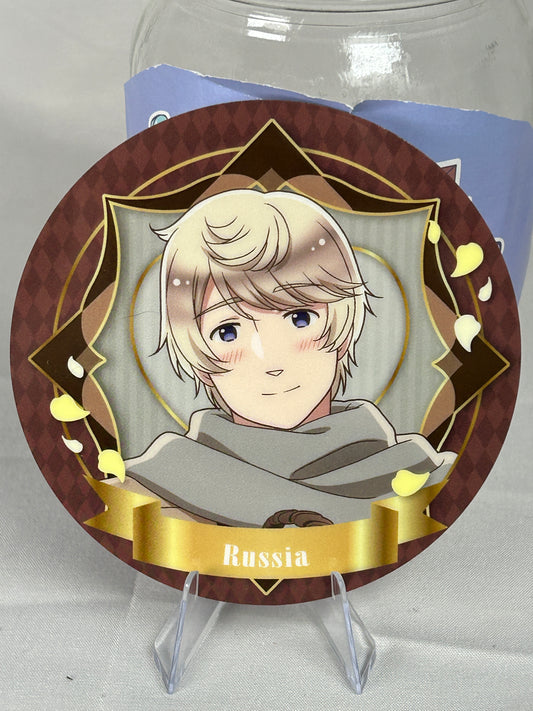 Russia Valentines Day Café Plastic Coaster Hetalia World Stars