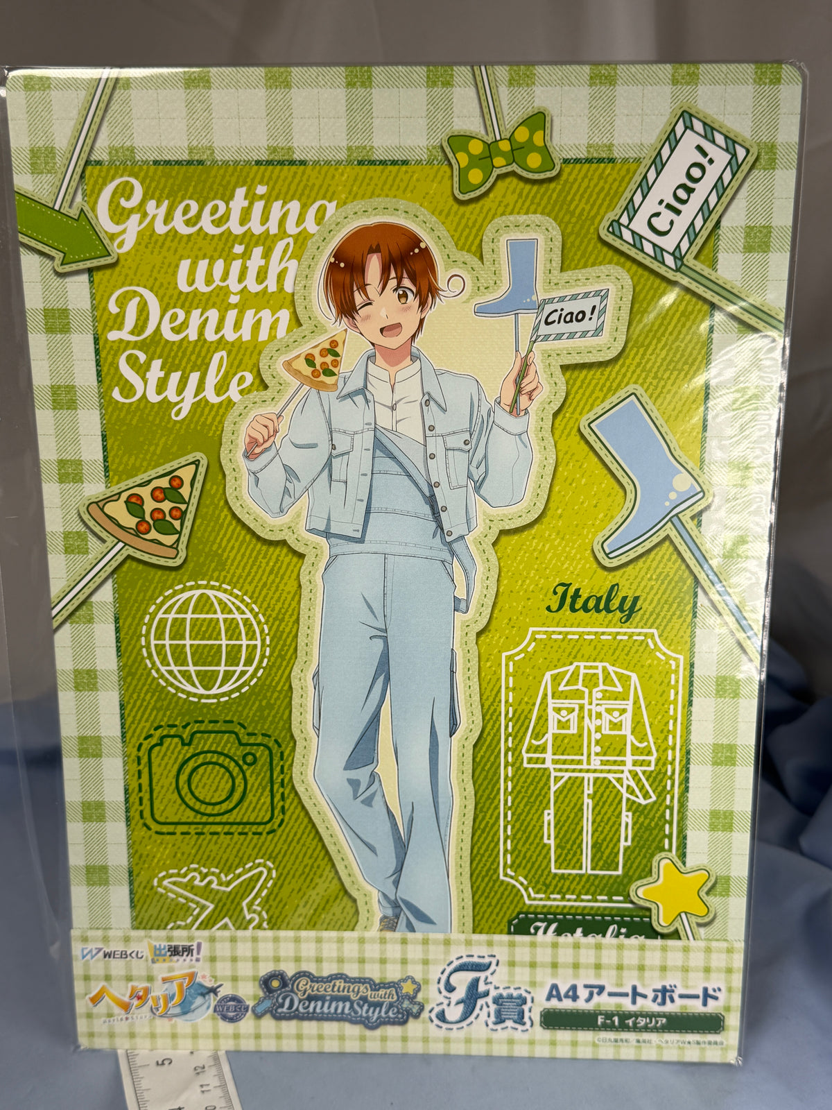 Italy Denim Style Large Cardboard Artwork Display Hetalia World Stars