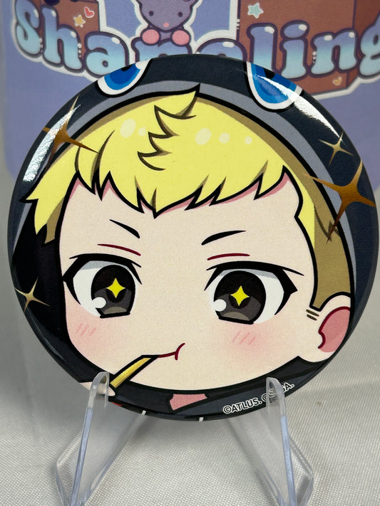 Ryuji Sakamoto Skull Trading Badge Amocafe Persona 5 Royal