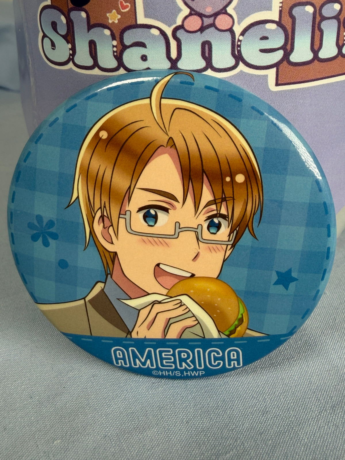America Dining Together Can Badge Pin Hetalia World Stars Web Lottery
