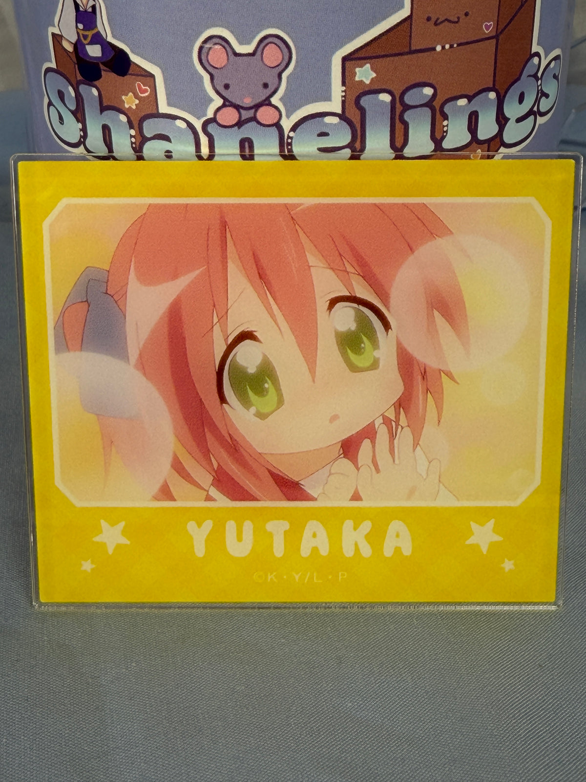 Yukata Kobayakawa Acrylic Art Trading Card Lucky Star Anime Scene