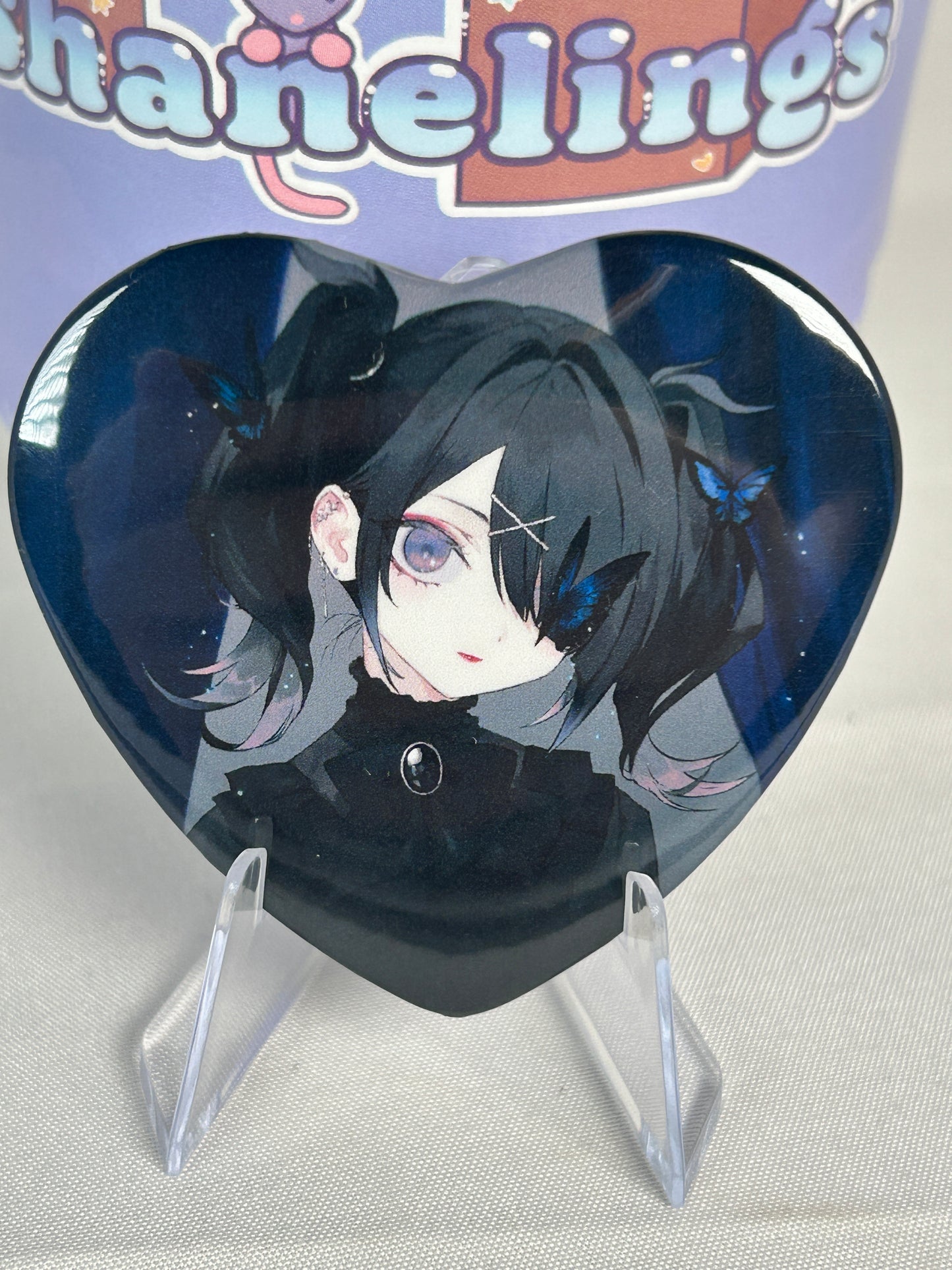 Ame-chan Heart Button Badge Needy Streamer Overload Popup