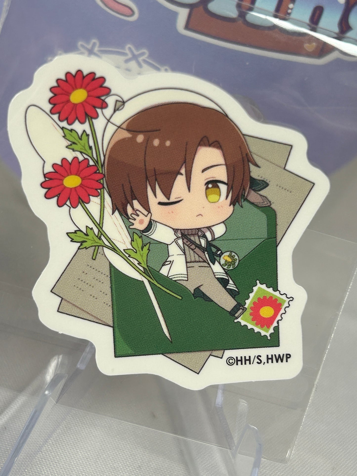 Italy Romano Botanical Letter Sticker Hetalia World Stars
