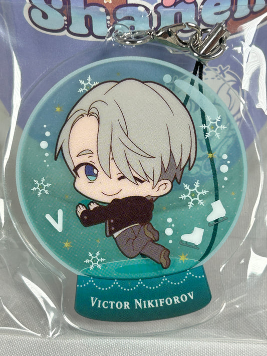 Victor Nikiforov Snowglobe Acrylic Keychain Yuri on Ice Chararium