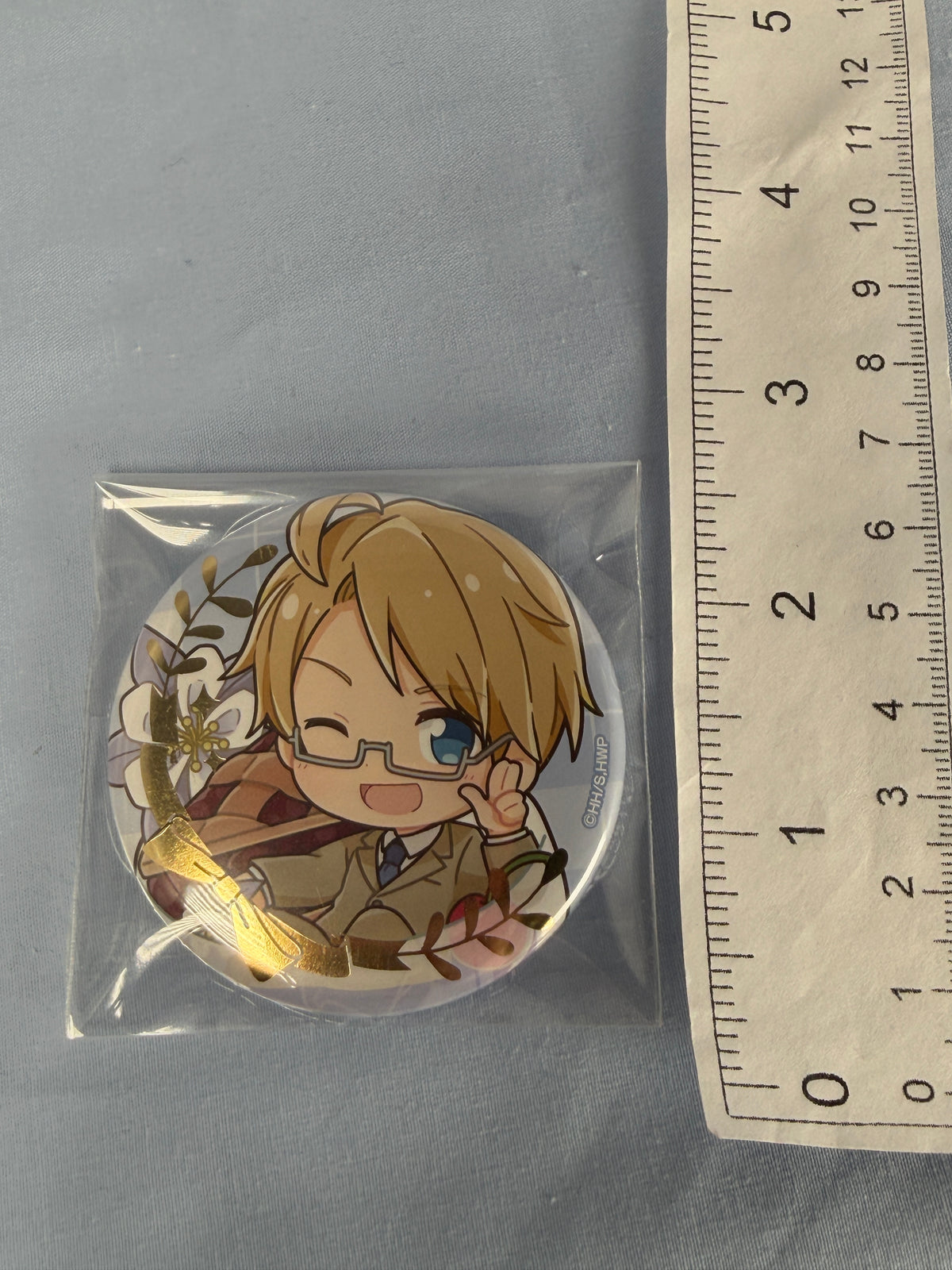 America Chapon! Foil Badge Pin Hetalia World Stars Animate Girls Festival 2024