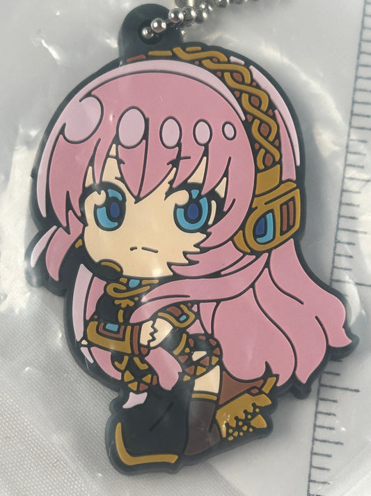 Deformed Megurine Luka Rubber Keychain Vocaloid Takara Tomy Arts