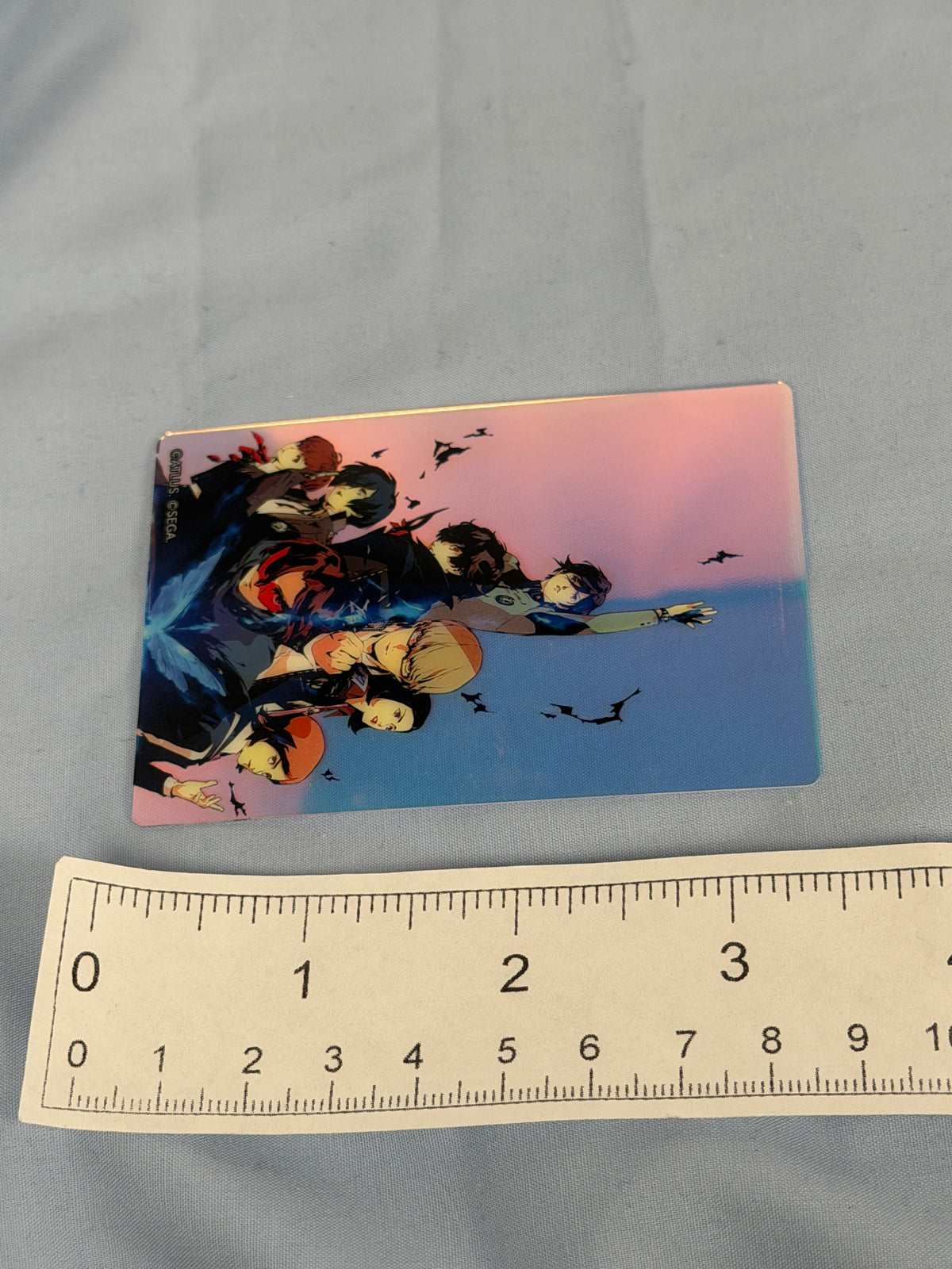 Persona 30th Anniversary Protagonists Holographic Transparent Card