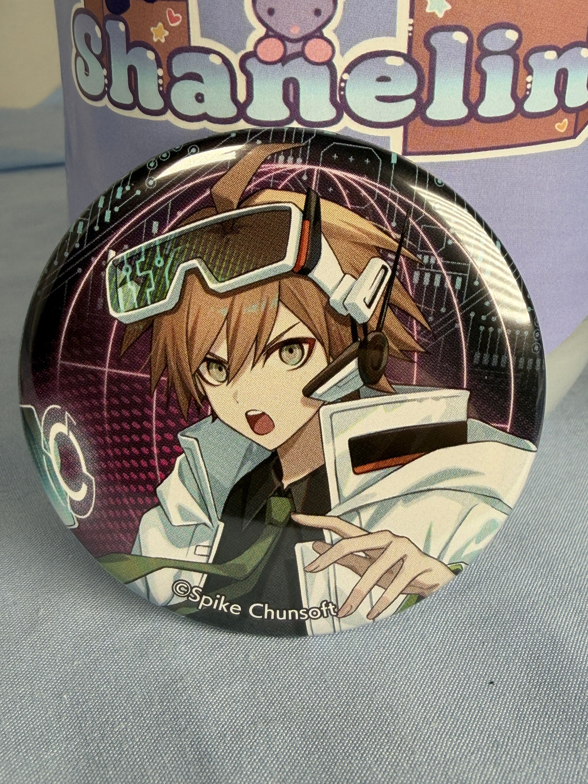 Makoto Nagi Cyber Series Logic Fair Can Badge Pin Danganronpa