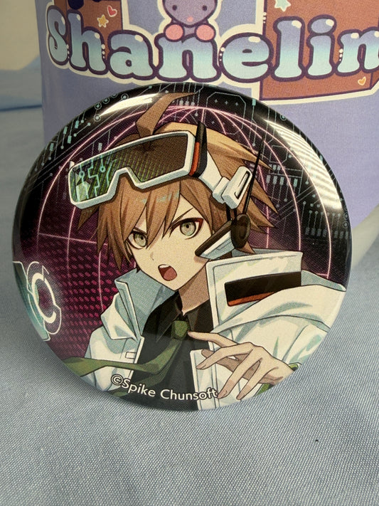 Makoto Nagi Cyber Series Logic Fair Can Badge Pin Danganronpa