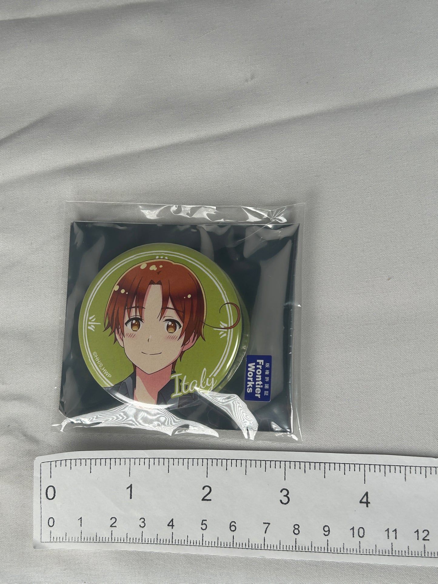 Italy Button Can Badge Hetalia World Stars