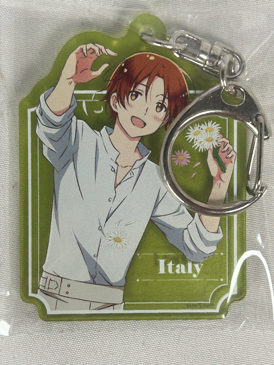 Italy Acrylic Keychain Flower Shower WEB Lottery Hetalia World Stars