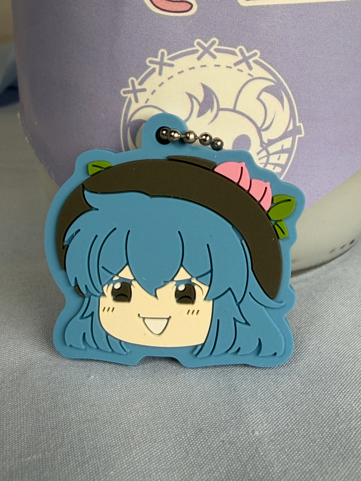 Tenshi Hinanawi Take it Easy! Rubber Keychain Vol 2 NIC Touhou Project