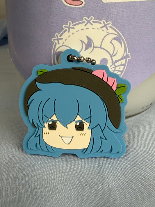 Tenshi Hinanawi Take it Easy! Rubber Keychain Vol 2 NIC Touhou Project