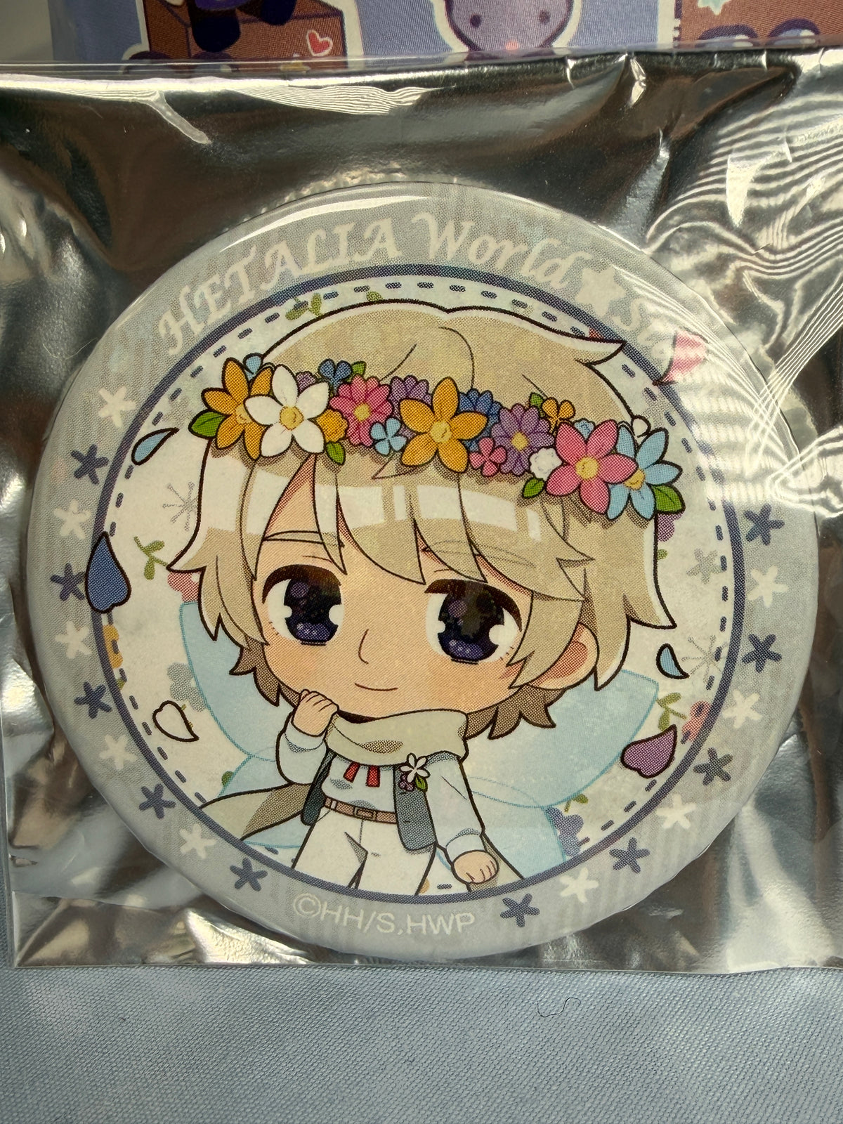 Russia Chibi Spring Fairy Can Badge Pin Hetalia World Stars