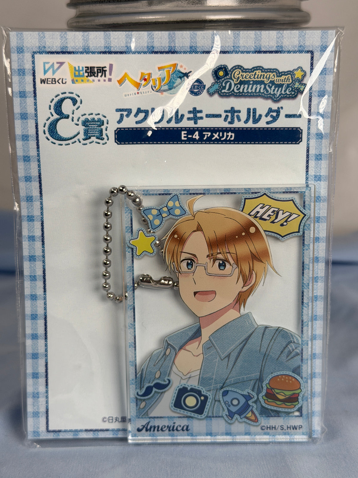 America Acrylic Keychain Greetings With Denim Hetalia World Stars WEB Lottery