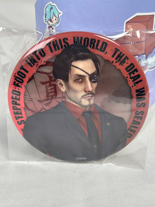 Goro Majima Suit Can Badge Pin Yakuza History Ichiban Kuji Lottery