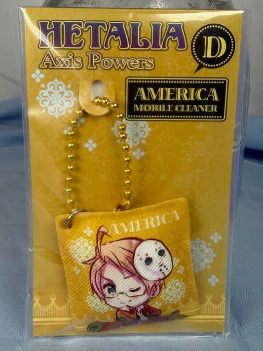 Halloween America Mobile Phone Cleaner Keychain Hetalia Axis Powers 2011