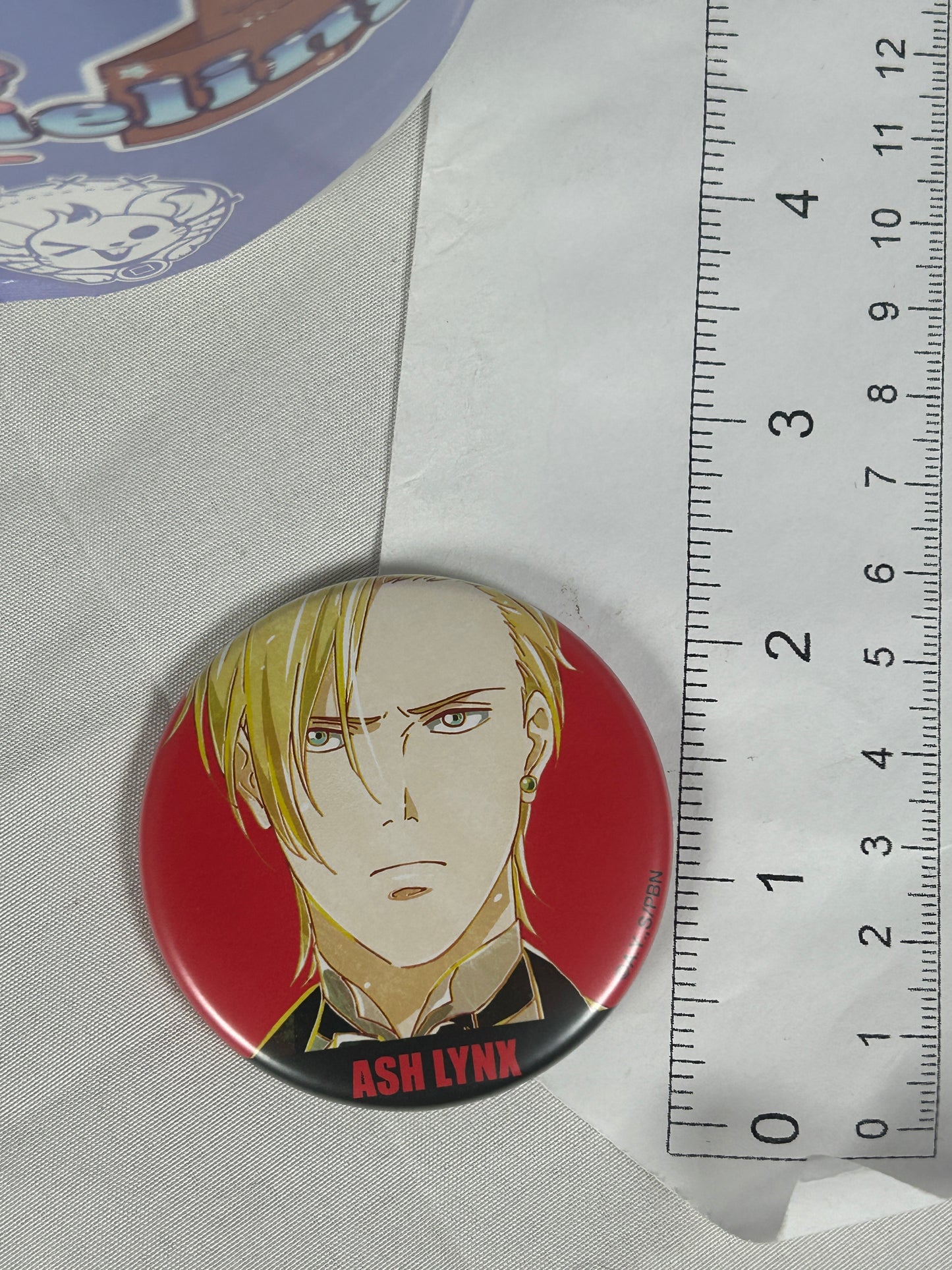 Ash Lynx Determined Can Badge Ani-Art Banana Fish arma bianca