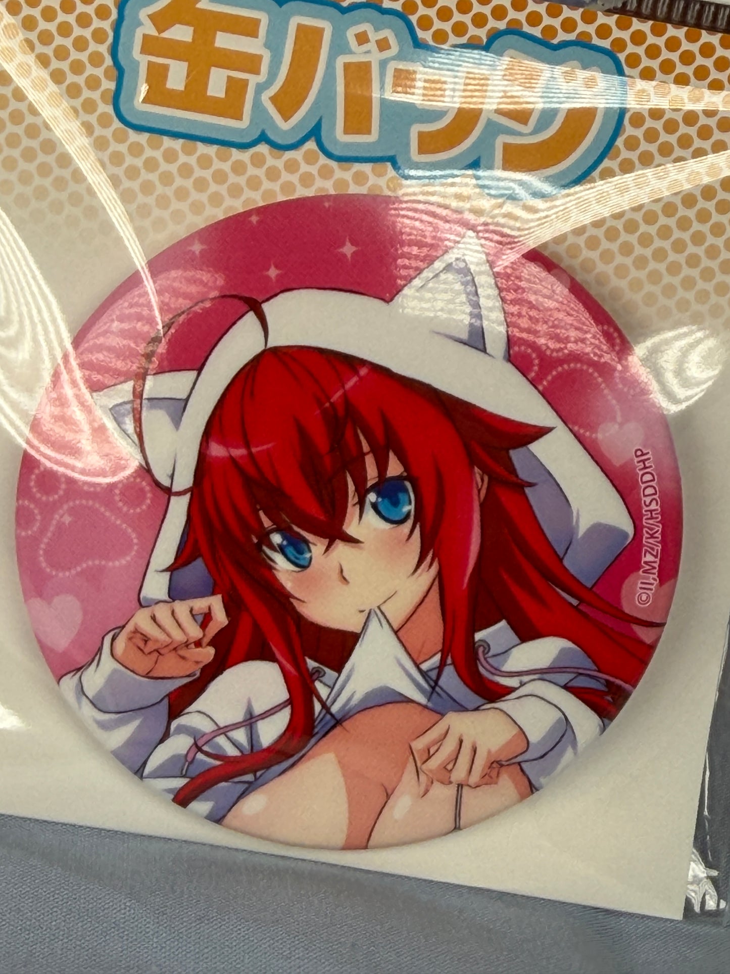 Rias Gremory Close Up Cat Hoodie Button Badge High School DxD HERO eeo Lottery