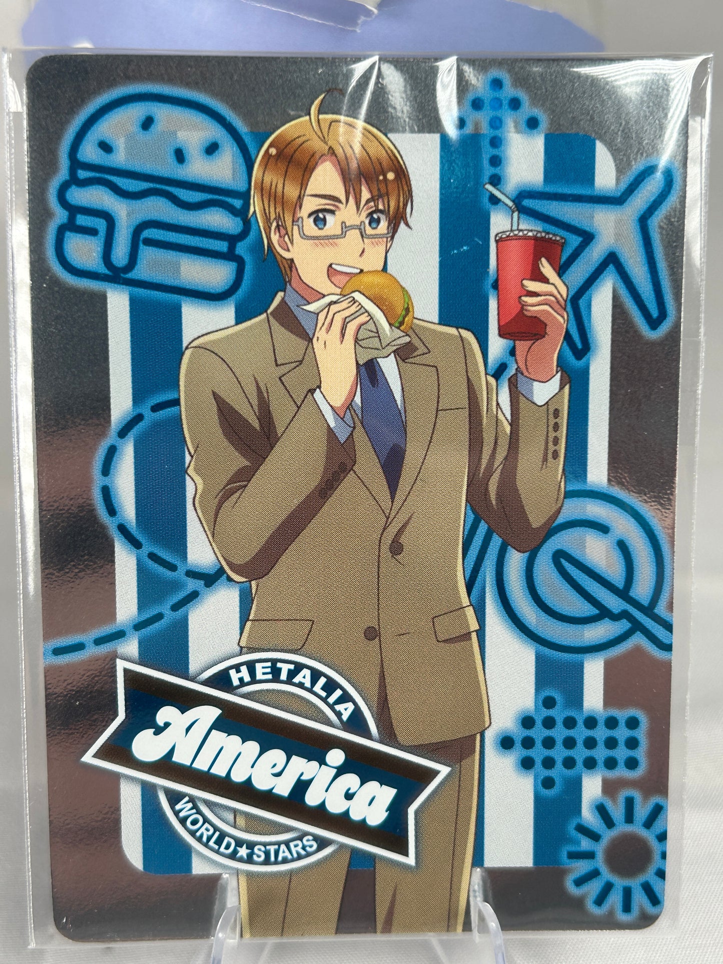 America Burger Neon Collection Card Hetalia World Stars