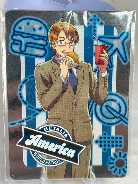 America Burger Neon Collection Card Hetalia World Stars